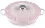 Le Creuset Gourmet-Profitopft Blume 26 cm Shell Pink mit Edel