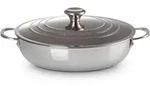 Le Creuset 3-ply Plus Profipfanne unbeschichtet mit Deckel 30