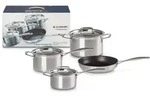 Le Creuset 4-teiliges Kochgeschirrset aus 3-ply Edelstahl