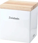 Continenta Vorratsdose mit Holzdeckel 18 x 15,5 x 20,5 cm