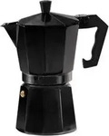 KARL KR&Uuml;GER Espressokanne Italiano 6 Tassen schwarz Aluminium / Kunststoff