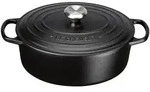 Le Creuset Br&auml;ter Signature 27 cm oval Schwarz 4,1 L