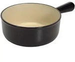 Le Creuset Caquelon 18 cm Schwarz