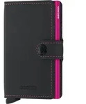 Secrid Miniwallet Matte Black & Fuchsia