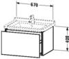 Duravit L-Cube Waschtischunterschrank, 1 Auszug, LC616406969,
