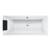 Villeroy & Boch Squaro Slim Line Rechteck-Badewanne, Einbau, UBQ180SQS2V-01,