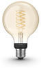 PHILIPS Hue White Filament LED E27 Globe, 7 Watt, 8718699688882,