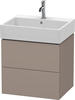 Duravit L-Cube Waschtischunterschrank, 2 Auszüge, LC627504343,