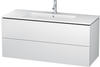 Duravit L-Cube Waschtischunterschrank, 2 Auszüge, LC624301818,