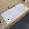 Riho Lazy Rechteck-Badewanne mit seitichem Überlauf, Einbau, B083001005,