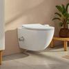 VitrA Aquacare Sento Wand-Tiefspül-WC-Set mit Bidetfunktion, mit WC-Sitz,