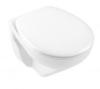 Villeroy & Boch O.novo Wand-Tiefspül-WC Compact, offener Spülrand, mit WC-Sitz,