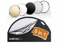 Walimex Pro 5 in 1 Faltreflektor Wavy Comfort Ø107cm mit Griffen und 5