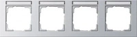 Gira 109425, Gira Abdeckrahmen 4f. alu 109425