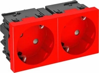OBO Bettermann Vertr 6120489, OBO Bettermann Vertr Steckdose 33 Grad, 2-fach...