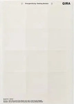 Gira 145800, Gira Beschriftungsbogen 145800