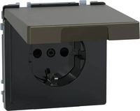 Merten MEG2314-6052, Merten SCHUKO-Steckdose moccamet MEG2314-6052