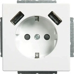 Busch-Jaeger 2CKA002011A6273, Busch-Jaeger SCHUKO-2x USB Steckdose 20...
