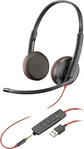 HP Poly 80S11A6, HP Poly Blackwire 3225 Stereo USB-A Headset (Bulk) Kopfh&ouml;rer