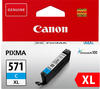 Canon 0332C001, Canon CLI-571XL Tinte Cyan mit hoher Reichweite