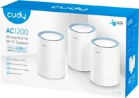 Cudy M1200(3-Pack), Cudy AC1200 Mesh Wi-Fi System, M1200 2.0, 3-Pack Dual-Band...
