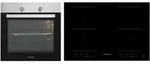 Backofen Herd Kochfeld Herdset Induktion 77cm Timer 2 Flexzonen Slider Respekta