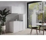 K&uuml;che Minik&uuml;che Singlek&uuml;che K&uuml;chenzeile Pantry Wei&szlig; Levin 130 cm Respekta