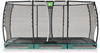 EXIT Trampolin Allure Premium Ground 427 x 244 cm grün + Premium Netz