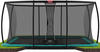 BERG Trampolin Ultim Champion 410 x 250 cm FlatGround grün + Netz Deluxe XL