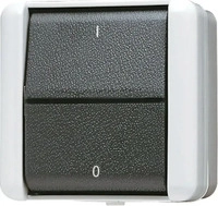 JUNG 803W, Jung 803W Wippschalter 16 AX 400 V ~ Serie WG Aufputz