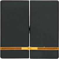 Berker 16276086, Berker 16276086 Wippe 2-fach mit Linse Q.1/Q.3 Anthrazit samt