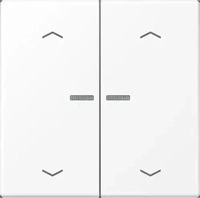 JUNG BTLS17102PWWM, Jung BTLS17102PWWM JUNG HOME Taster 2-fach mit Pfeilsymbolen