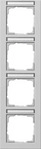 Gira 111437, Gira 111437 Abdeckrahmen 4-fach senkrecht Beschriftungsfeld E2...