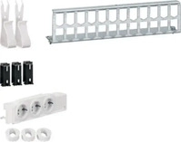 Hager UM00M4 Multimedia Kit mit 3x Steckdose Patch-Panel RJ45 Ger&auml;te- und