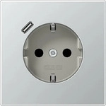 JUNG AL1520-18C, Jung AL1520-18C SCHUKO-Steckdose mit USB-Ladeger&auml;t Safety+...