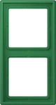 JUNG LC982219, Jung LC982219 Rahmen 2-fach LC32050 (Duroplast lackiert) Vert...