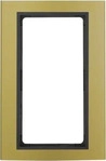 Berker 13093016, Berker 13093016 Rahmen mit gro&szlig;em Ausschnitt B.3 Alu gold/Anthrazit