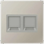 JUNG ES1969-2WE, Jung ES1969-2WE Abdeckung f. Modular-Jack 2fach WE (AMP,...