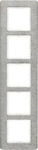 Berker 10156083, Berker 10156083 Rahmen 5-fach senkrecht Q.7 Edelstahl...