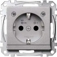 Merten MEG2304-0460, Merten MEG2304-0460 SCHUKO-Steckdose mit Lichtauslass und