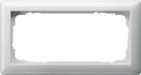 Gira 100203, Gira 100203 Abdeckrahmen 2-fach ohne Mittelsteg Standard 55 Reinwei&szlig;