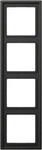 JUNG AL2984AN, Jung AL2984AN Rahmen 4fach (lackiertes Aluminium) Anthrazit...