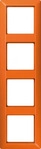 JUNG AS584BFO, Jung AS584BFO Rahmen 4fach (Thermoplast bruchsicher) Orange Serie AS