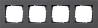 Gira 0214235, Gira 0214235 Abdeckrahmen 4-fach flach Gira E2 Anthrazit