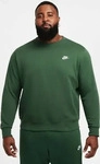 Nike BV2662, NIKE Herren Sweatshirt M NSW CLUB CRW BB Wei&szlig; male