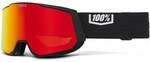 100PERCENT Skibrille Snow Goggle SNOWCRAFT XL HiPER, Black- Red ML Mirror