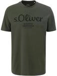 S.OLIVER s.Oliver Herren T-Shirt - Basic, Logoprint, Rundhals, Baumwolle