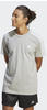 ADIDAS Herren Shirt Essentials Single Jersey, MGREYH/WHITE, S