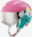 Head 328163, HEAD Kinder Helm MAJA Visor PAW Pink