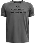UNDER ARMOUR Kinder Shirt UA TECH SPLIT WORDMARK SS